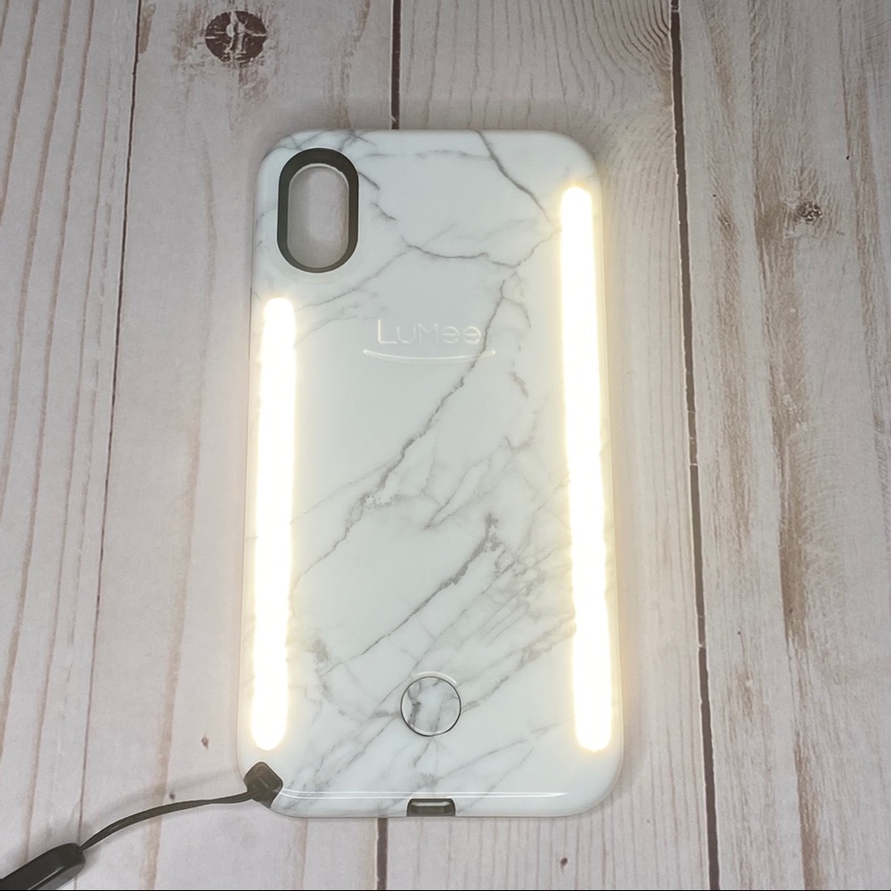 LuMee Duo Marble Phone Case for iPhone X/XS